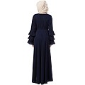 Umbrella abaya with bell sleeves- Navy Blue Umbrella abaya with bell sleeves- Navy Blue